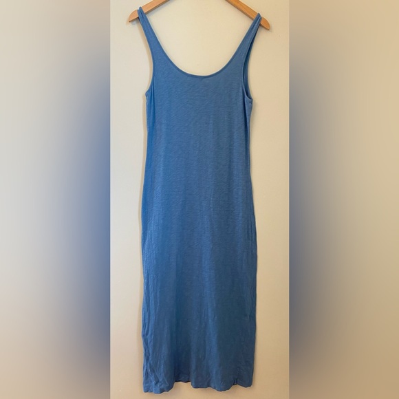 Z Supply Cabana Slub Tank Dress Soft 100% Cotton Heathered Blue Size XS - Picture 6 of 9